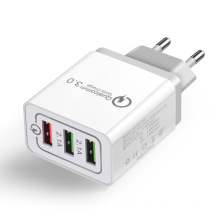 3.0A Quick USB Charger Fast USB Charger EU Plug 3 Port Usb Wall Charger for Phones